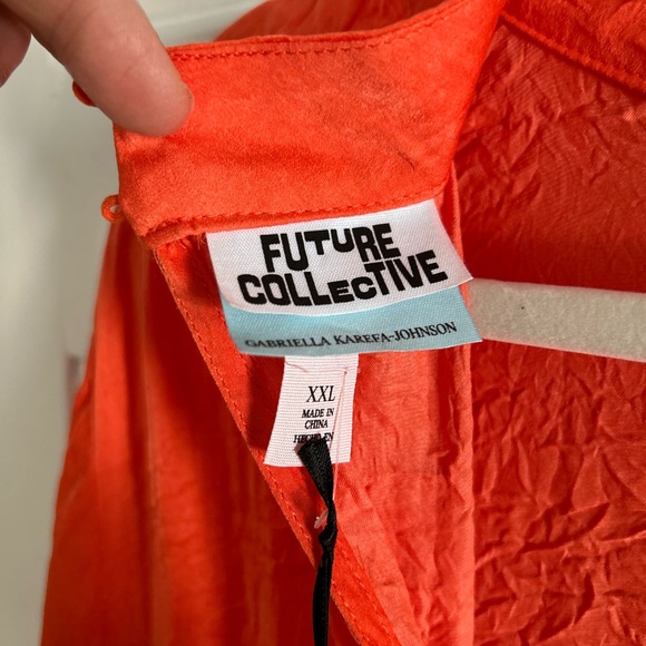 Elegant Orange Maxi Dress - Picture 2 of 2